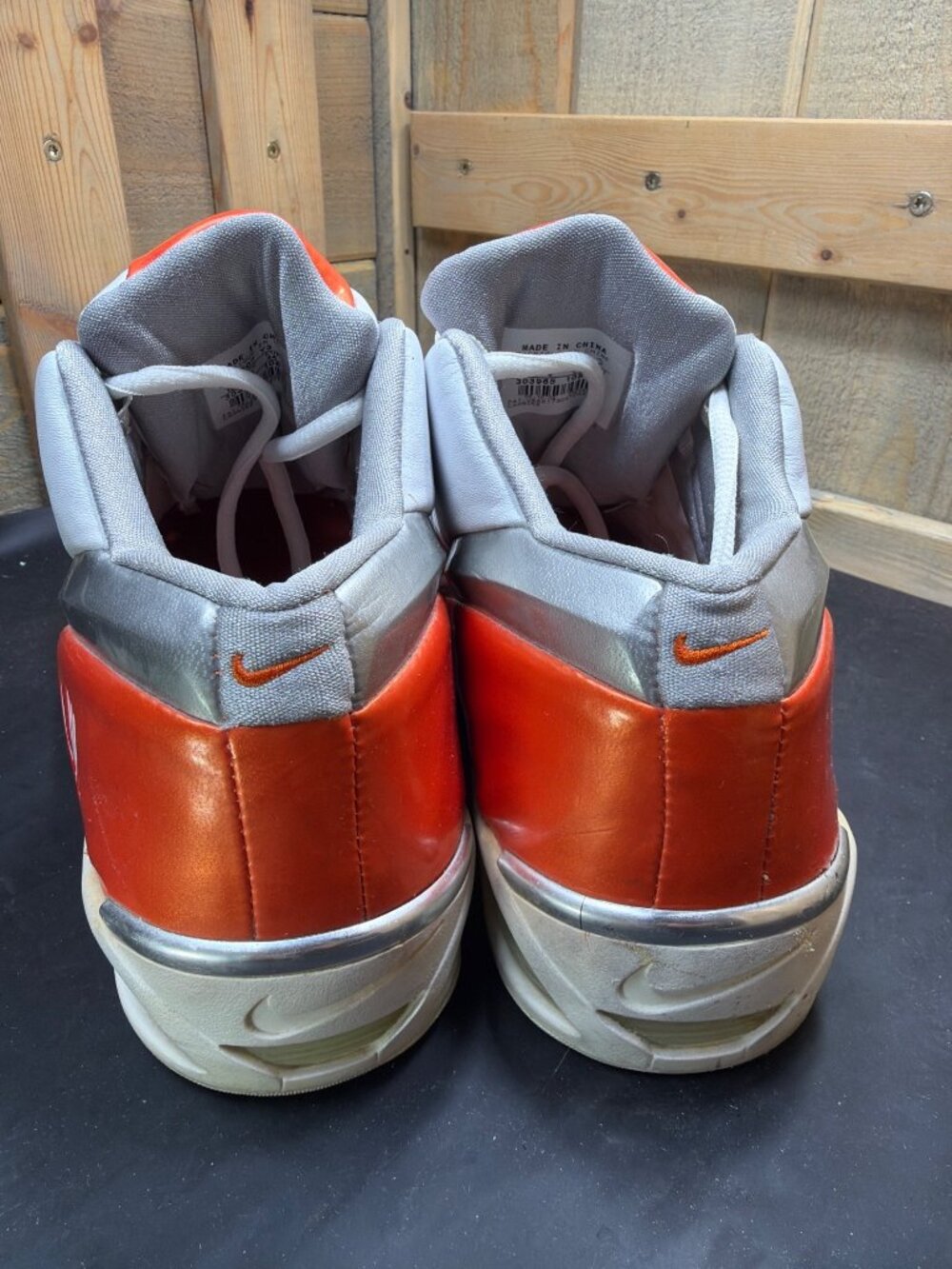 Vintage 2002 Nike Air Max Elite X Mens Size 10 White Orange Sneakers 303965-108 - Picture 5 of 11
